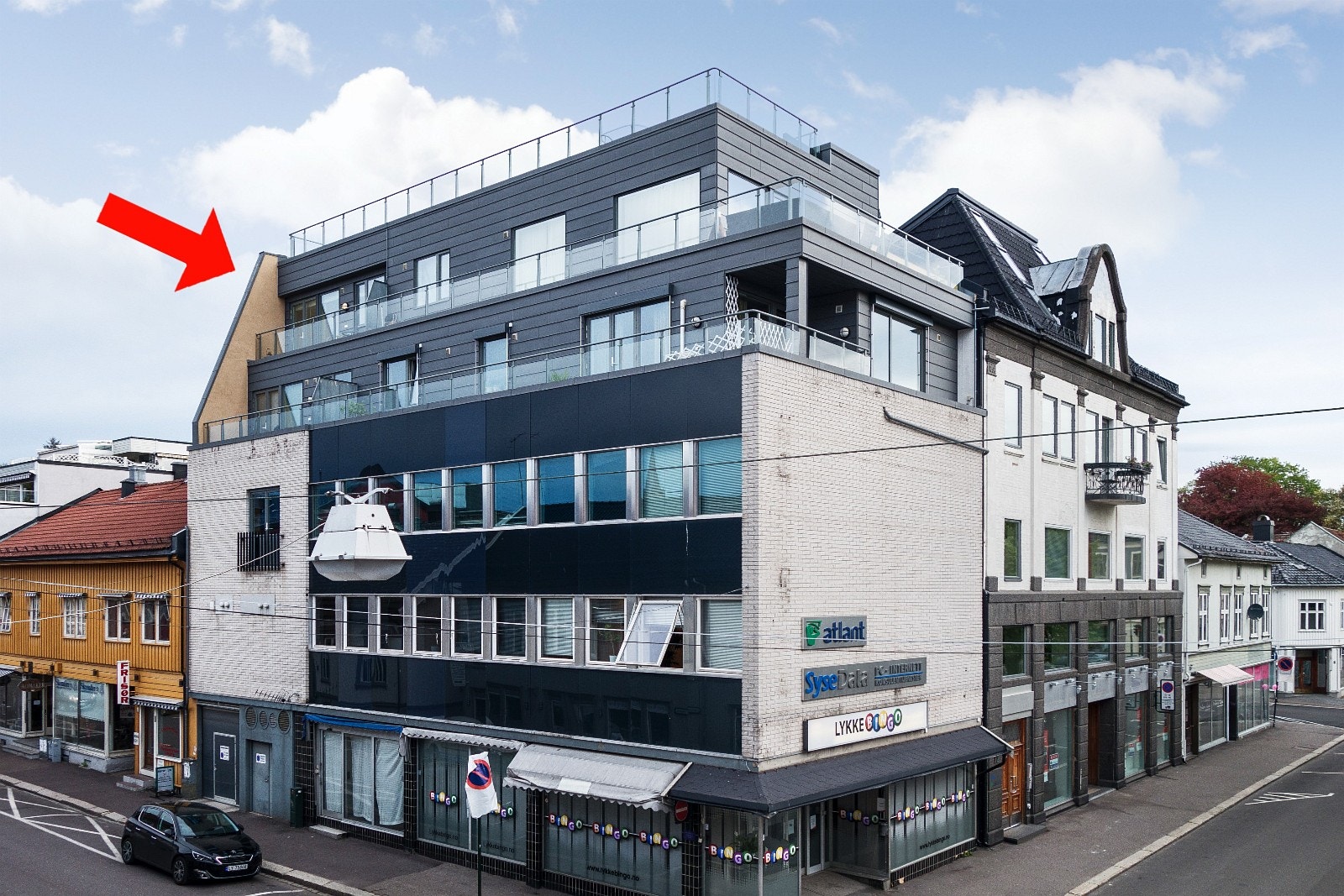 Plassering i bygning Galleribilde