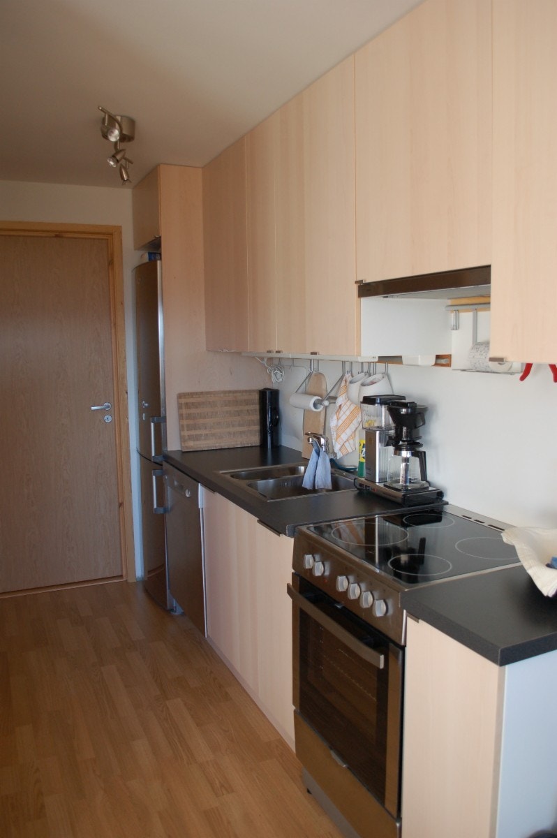 Kjøkken sett fra stua Galleribilde