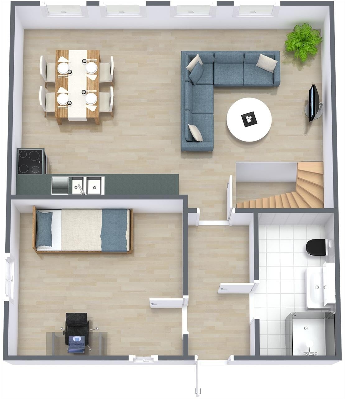 Plantegning 2.etg Galleribilde