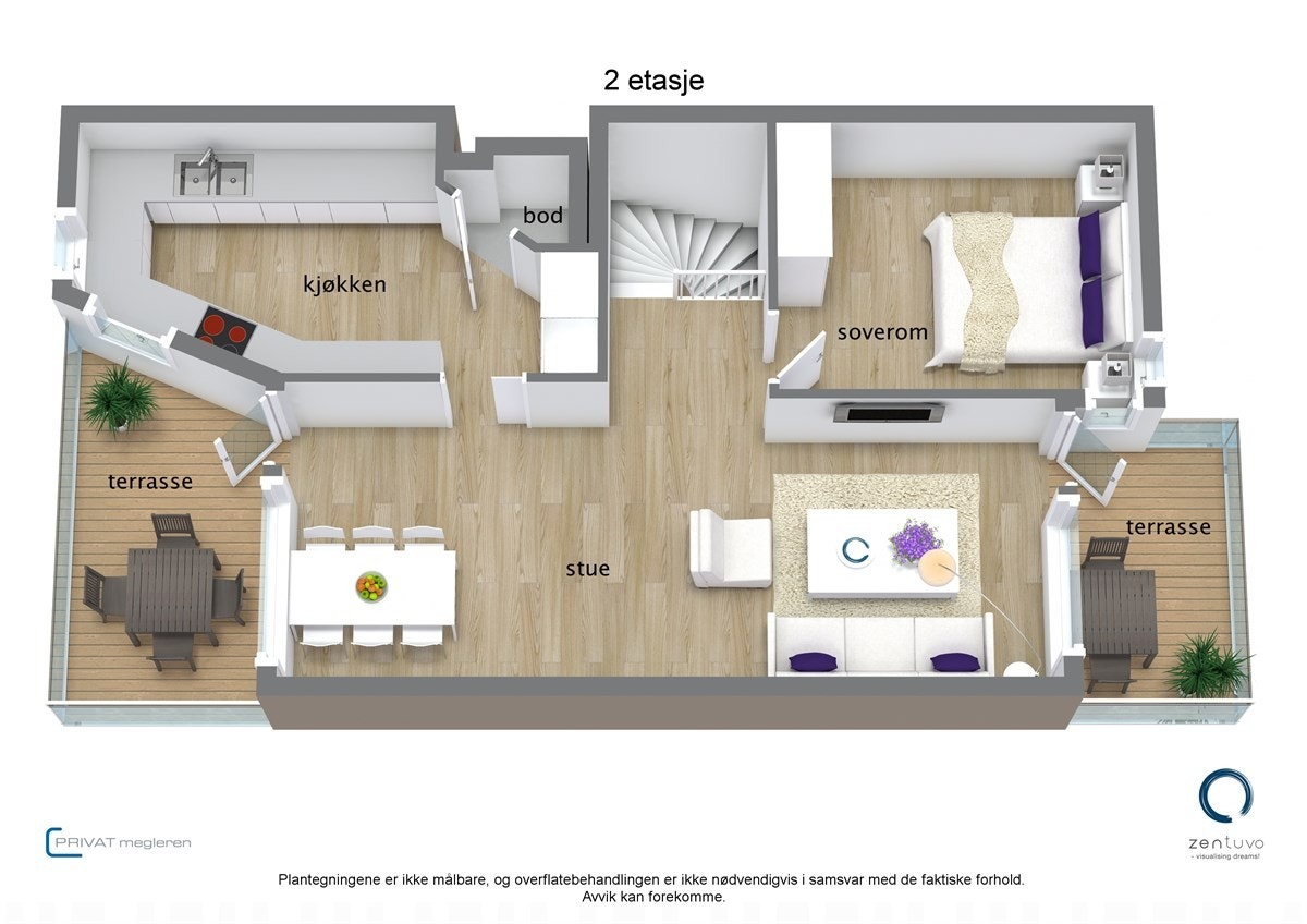 Floorplan letterhead - Ulsberglia 63 - 2 etasje - 3D Floor Plan Galleribilde