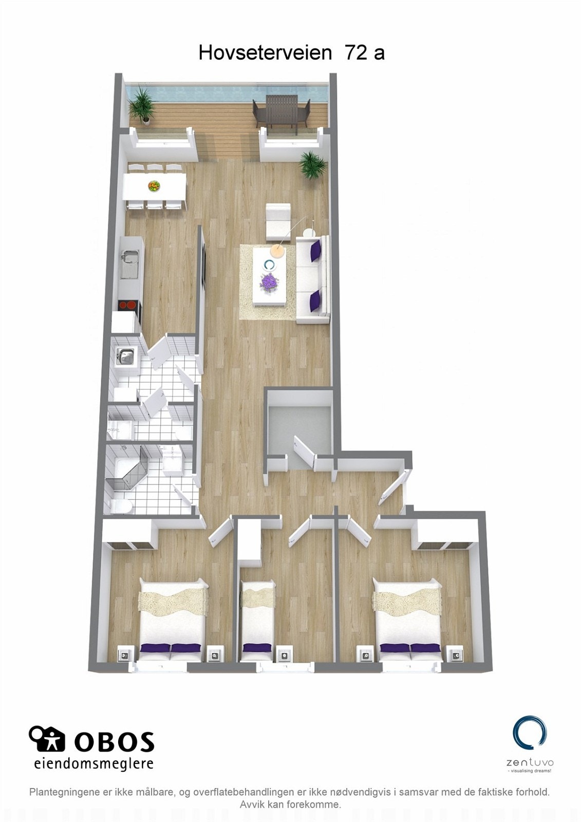 3D-plantegning Galleribilde