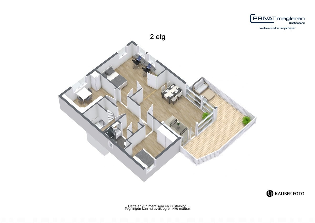 Plantegning hovedetasje. Galleribilde