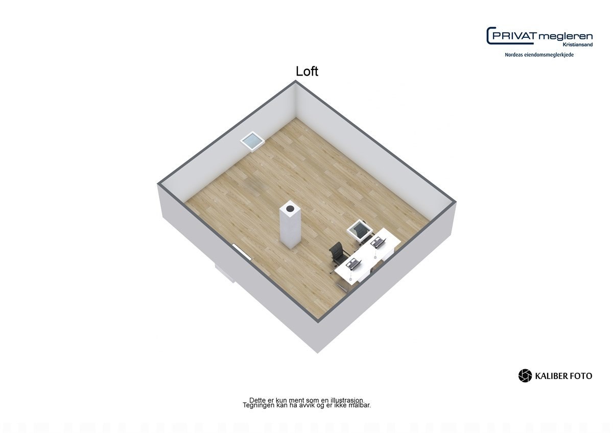 Plantegning loftsetasje. Galleribilde
