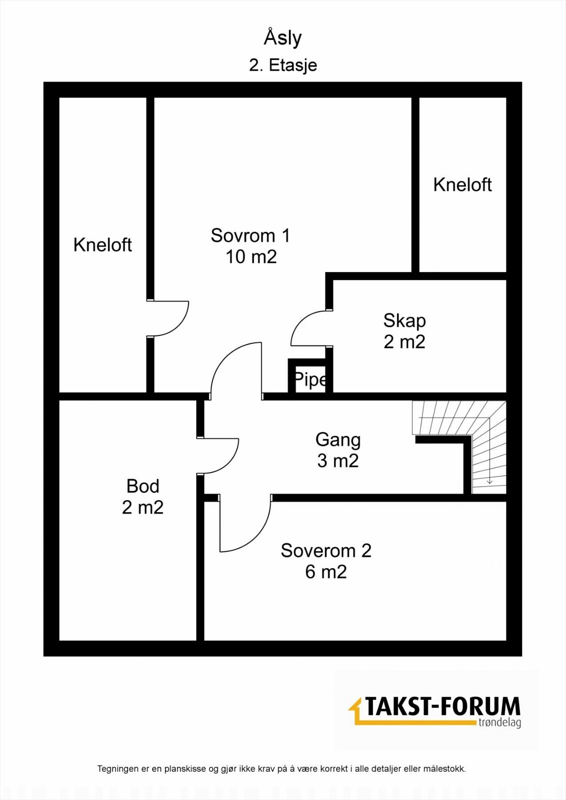 Plantegning 2. etasje Galleribilde