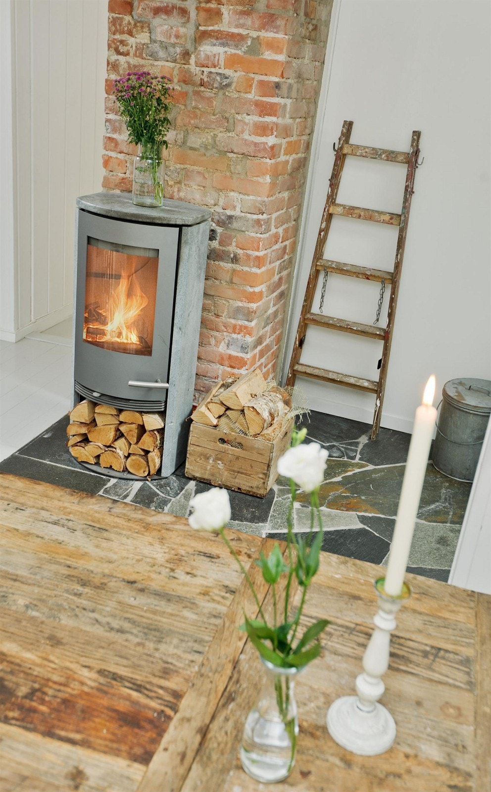 Nyere peisovn bidrar til lun stemning på kalde dager. Galleribilde