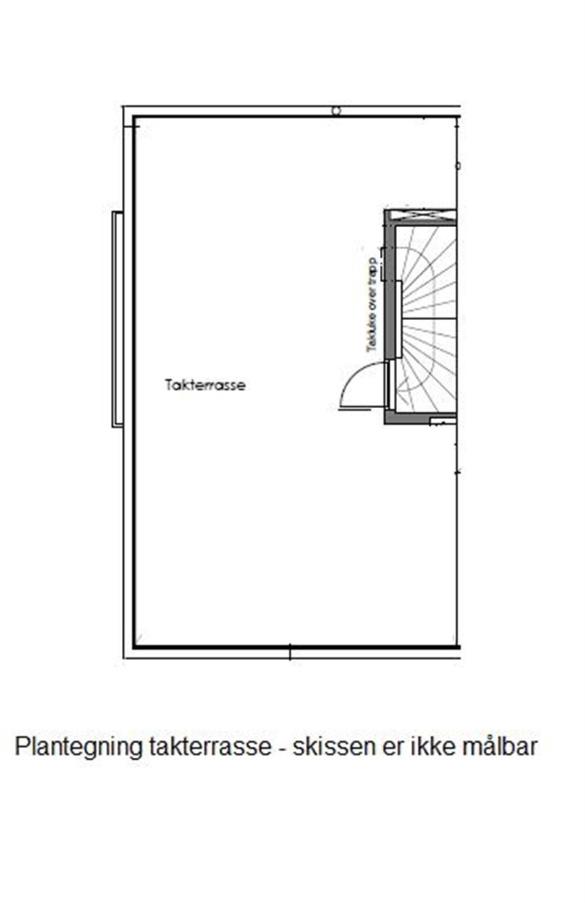 Plantegning Takterrasse Galleribilde