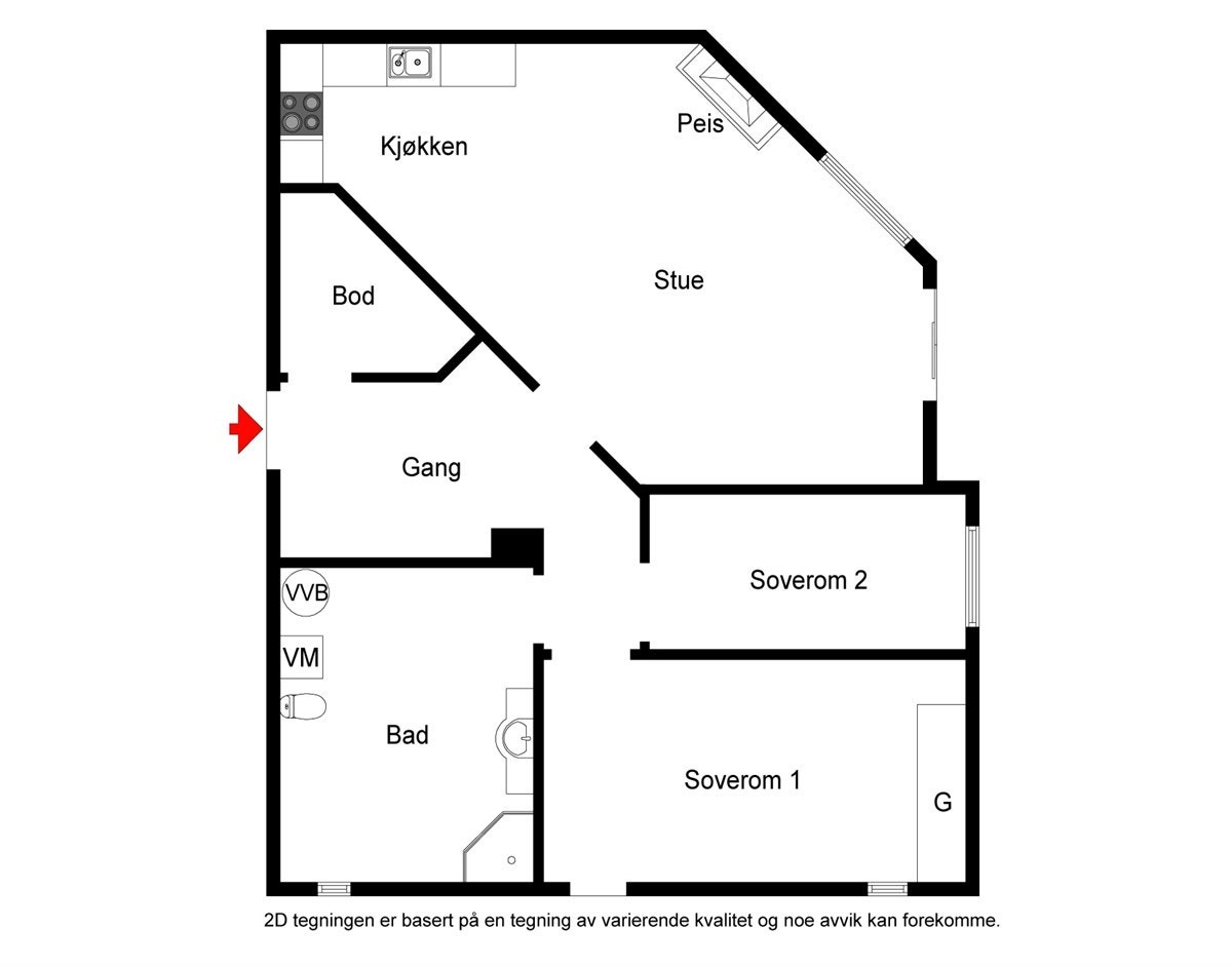 2D-plantegning Galleribilde