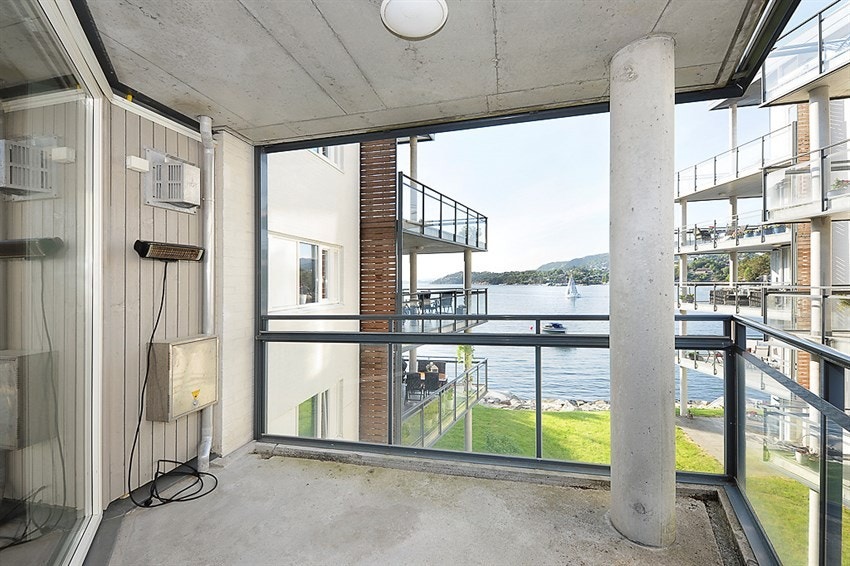 Leiligheten har to terrasser Galleribilde