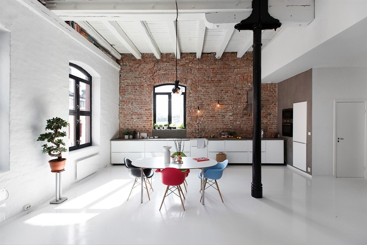 Originale trebjelker i himlingen Galleribilde