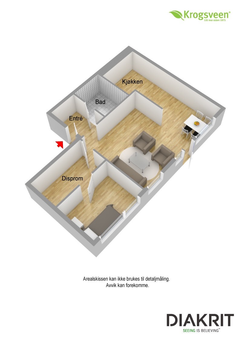 Plantegning 3D Galleribilde