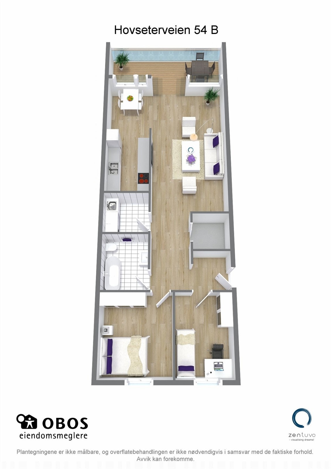 3D-plantegning Galleribilde