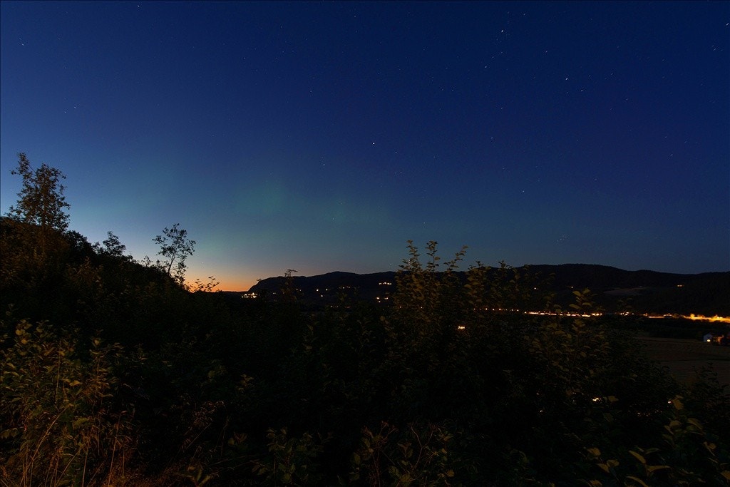Kveldshimmel sett fra utsiktsplassen Galleribilde