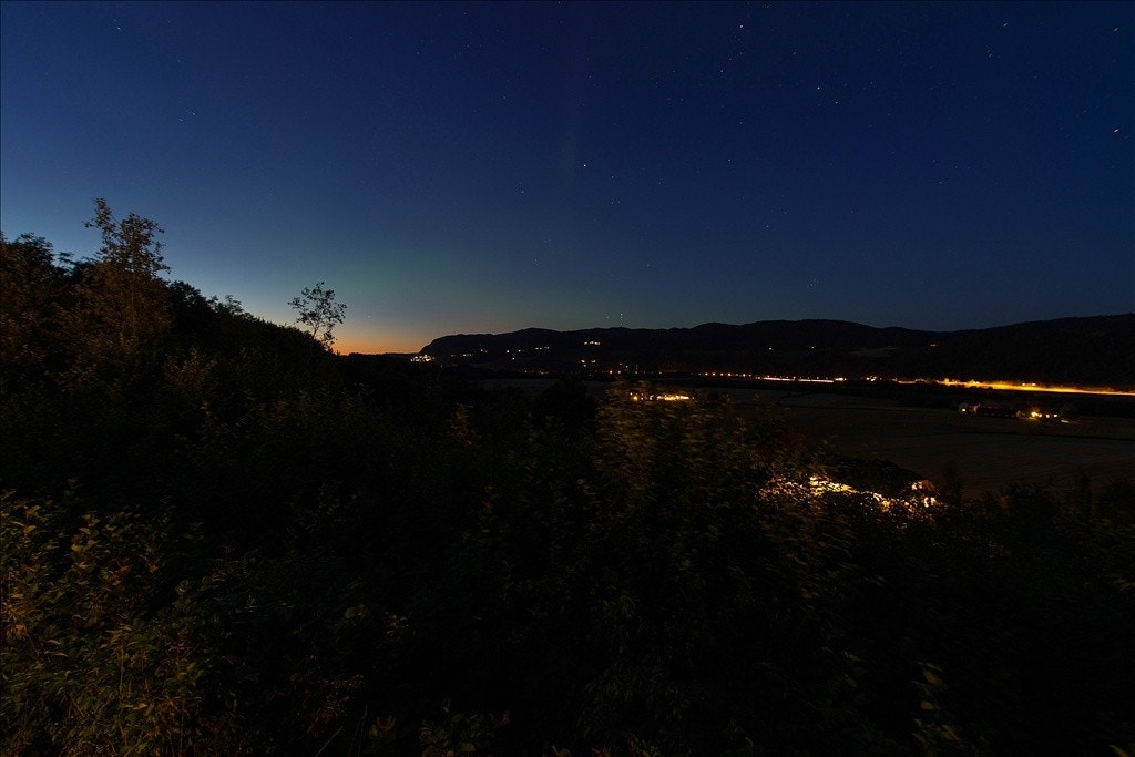 Kveldshimmel sett fra utsiktsplassen Galleribilde