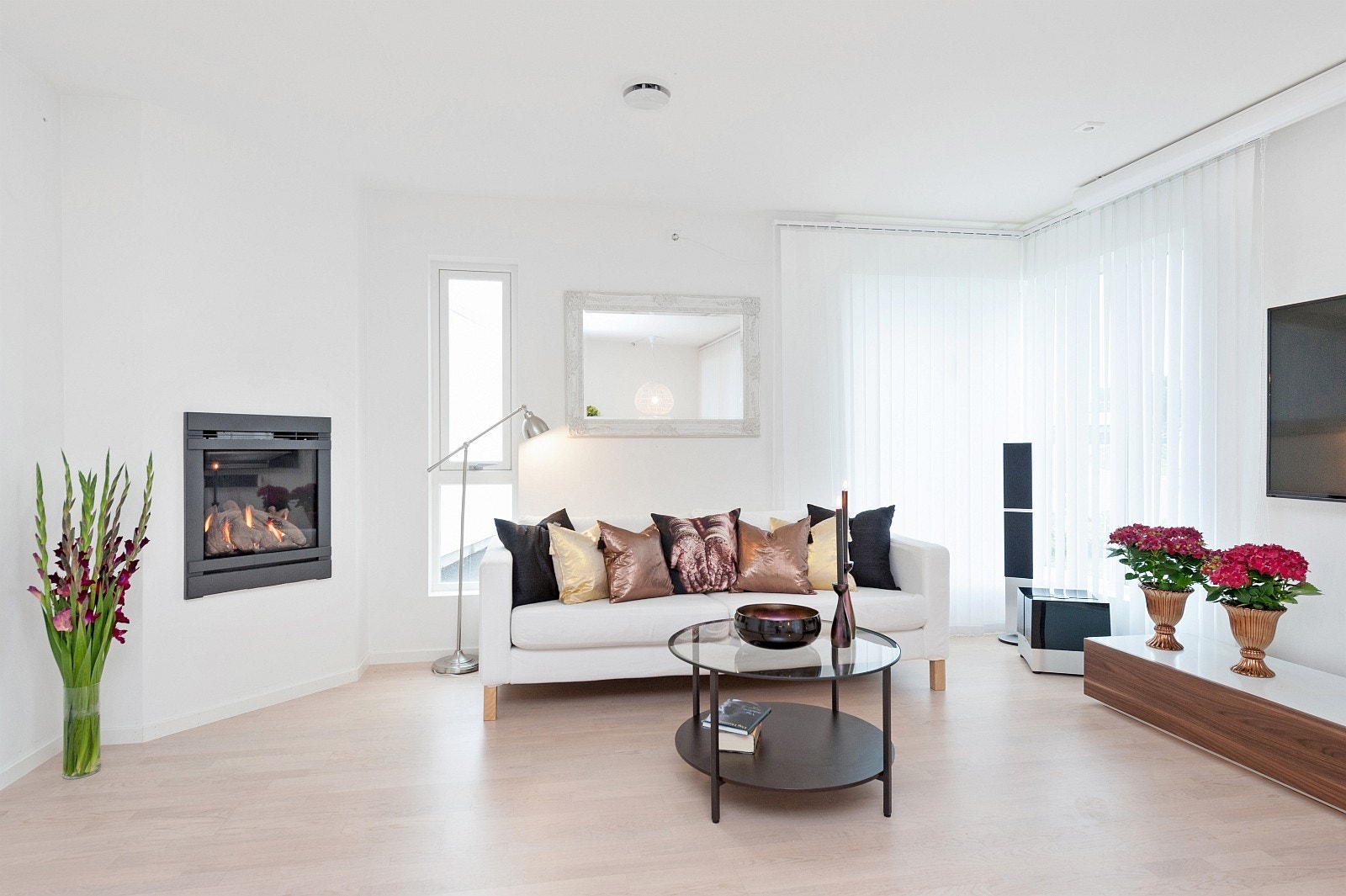 stue med gasspeis Galleribilde