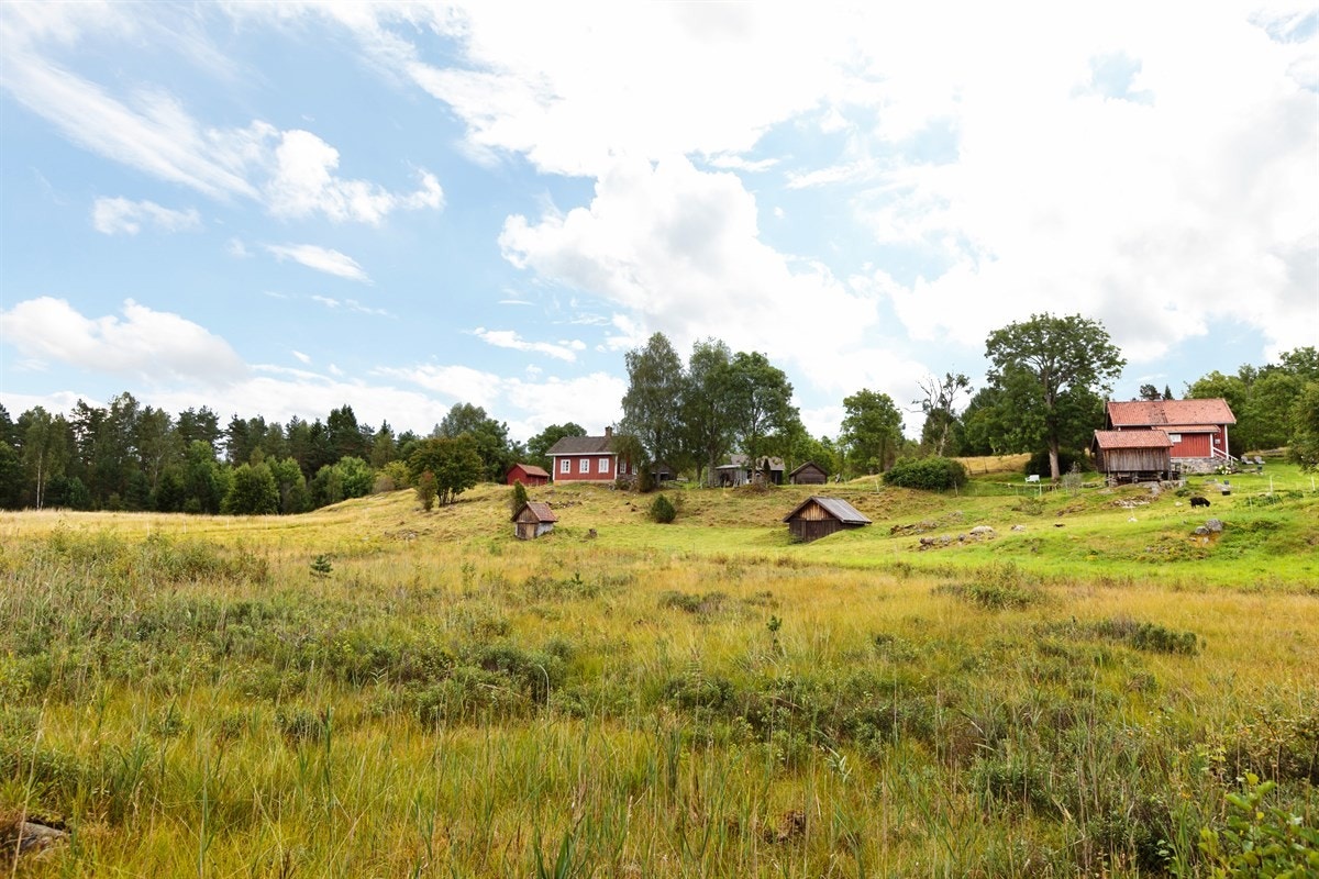 Bøensætre sett fra vannet Galleribilde