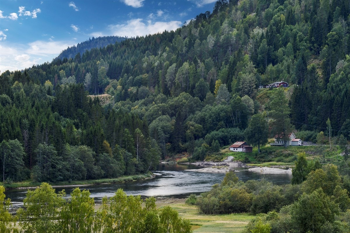 Er man lei av byliv og stress kan dette være eiendommen som gir inspirasjon og ny energi. Galleribilde