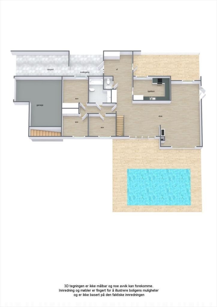 Plantegning hovedetasje Galleribilde