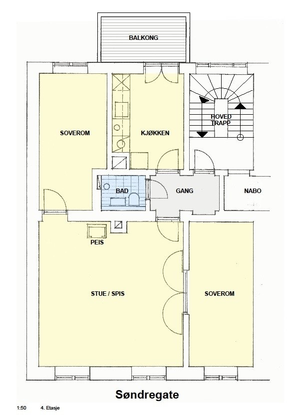 Planskisse Galleribilde