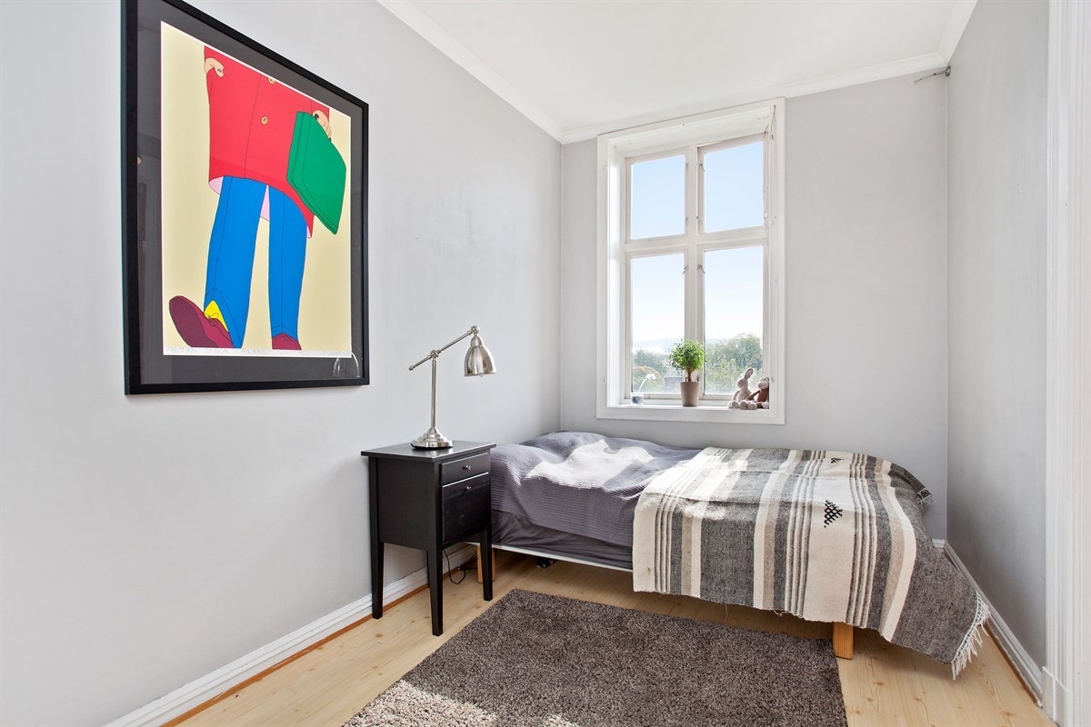 Hyggelig hovedsoverom med god plass til dobbeltseng. Galleribilde