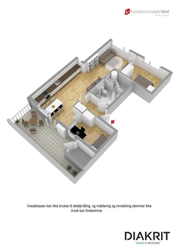 Plantegning 3D Galleribilde