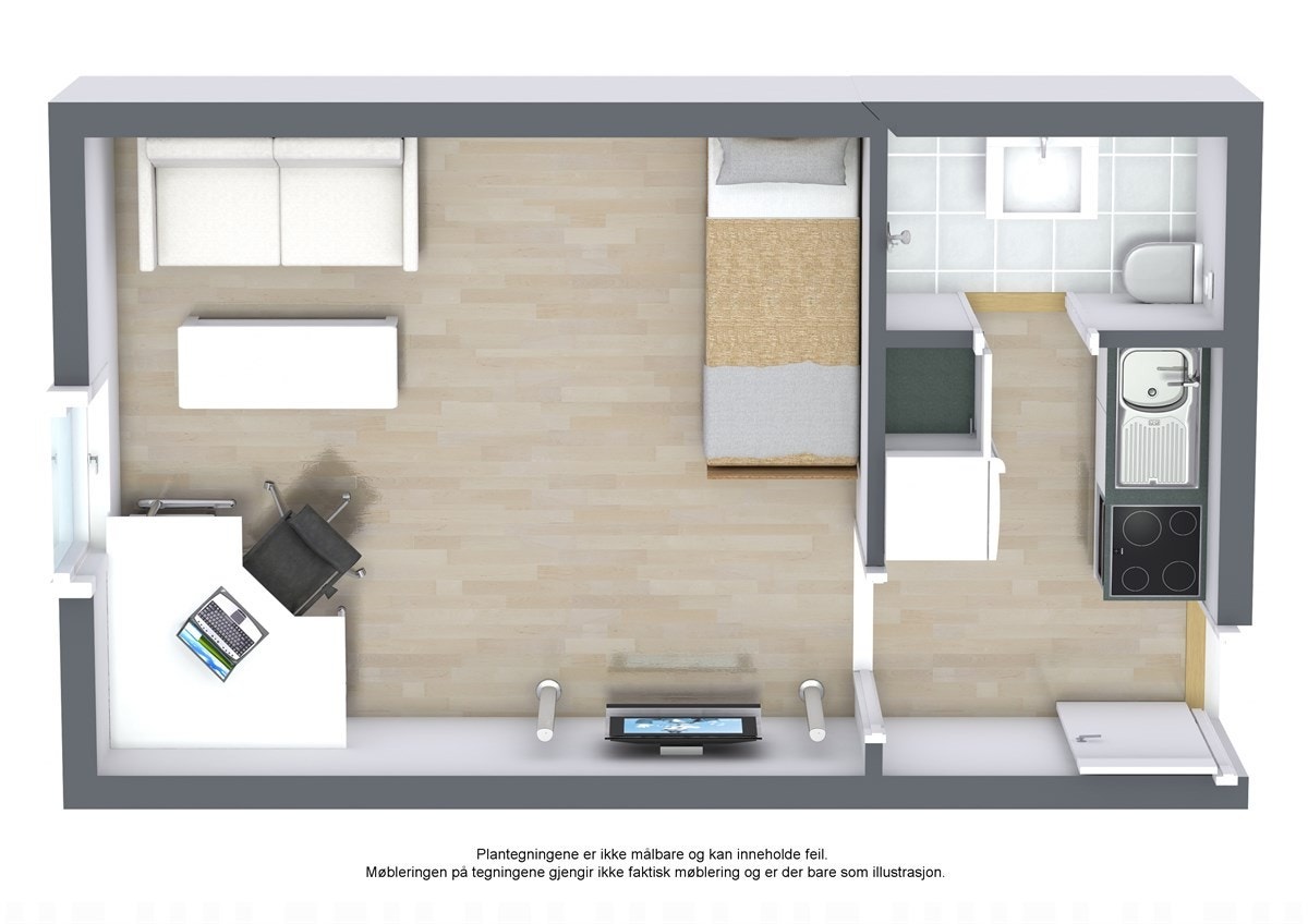Floorplan letterhead - Marviksveien 9 - Marviksveien 9 - 3D Floor Plan Galleribilde