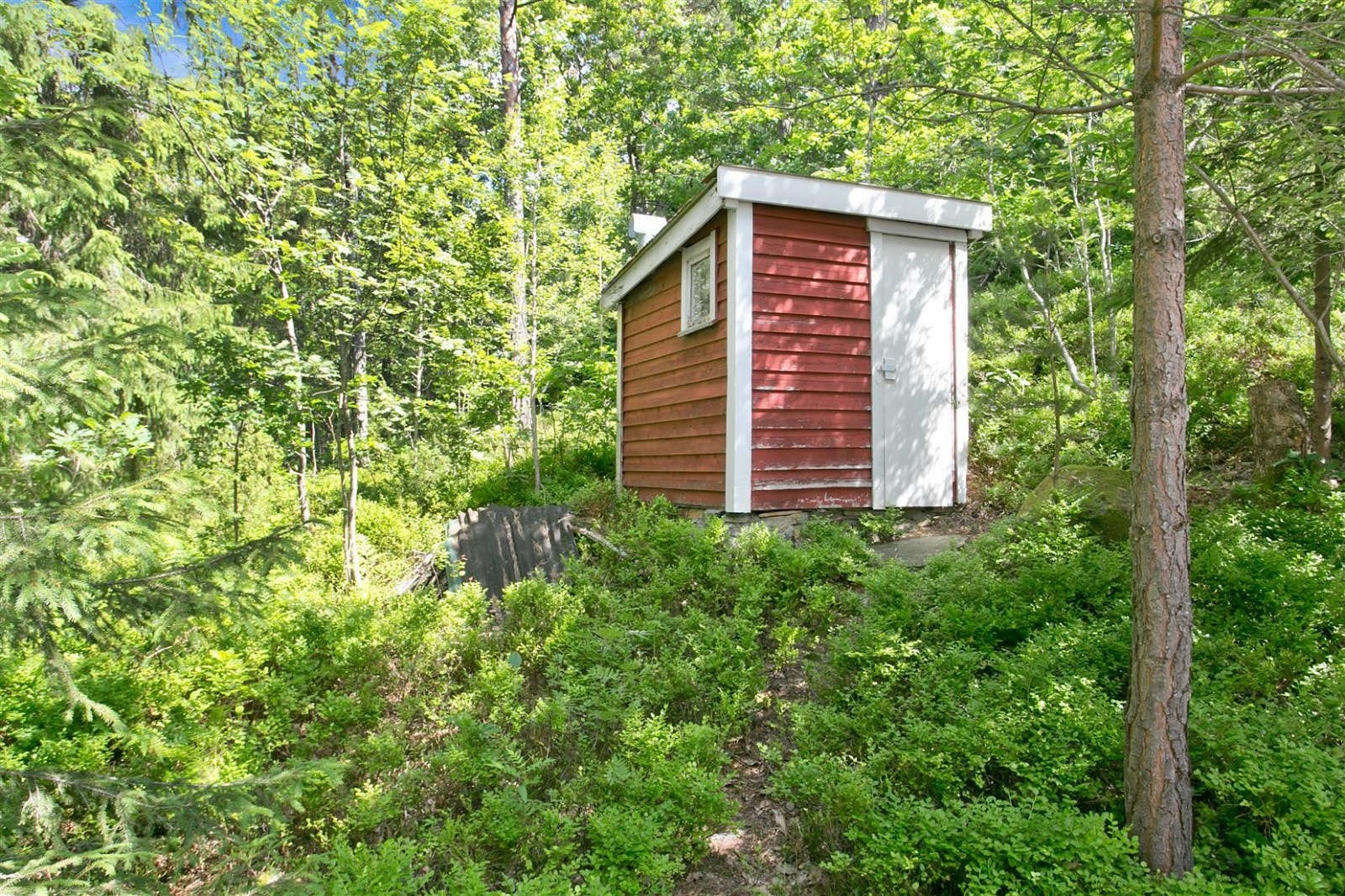 Utedo i eget anneks. Galleribilde