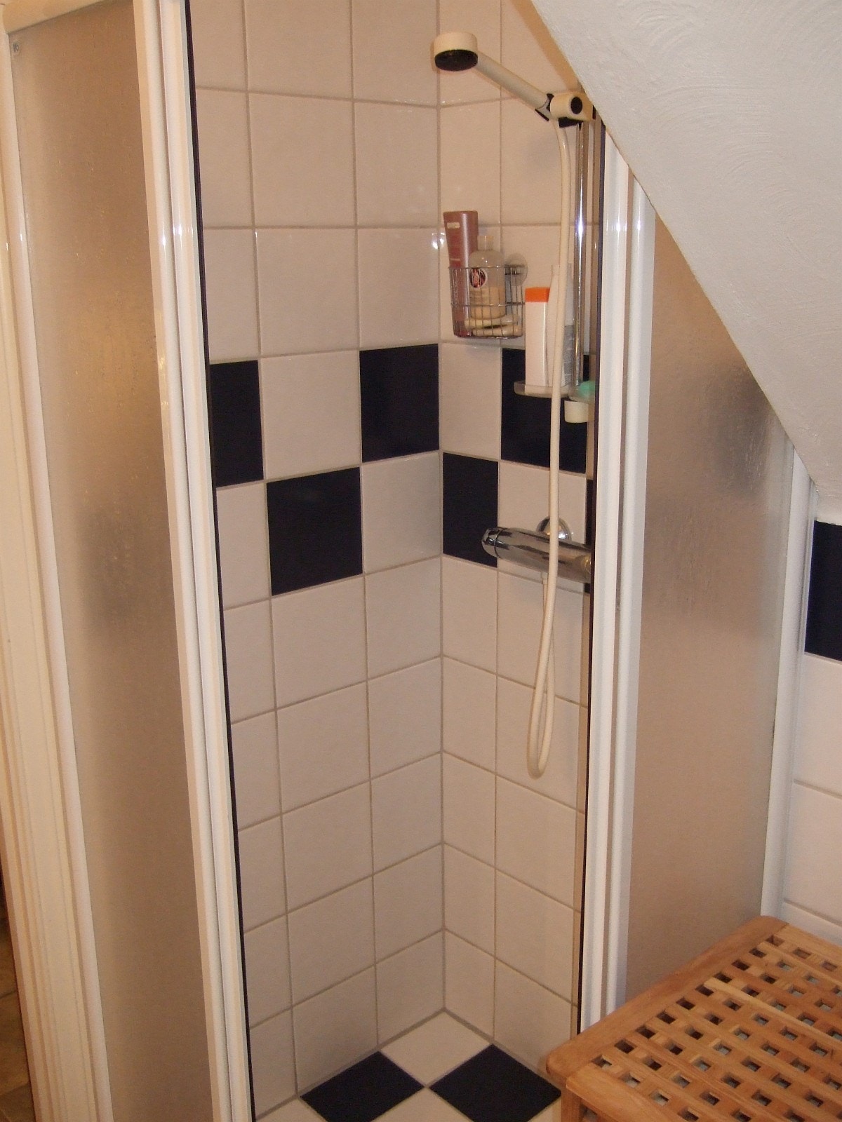 Dusjhjørne på bad. Galleribilde