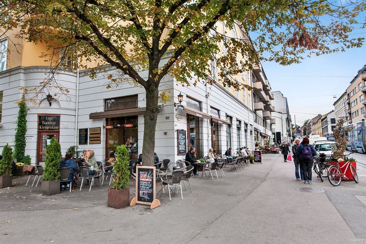 Kaffebrenneriet et stenkast unna Galleribilde