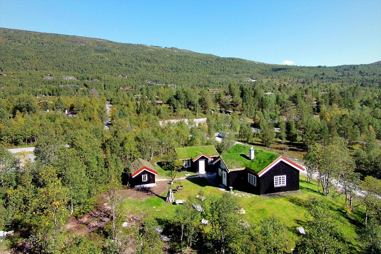 Vakkert hyttetun beliggende i Storlidalen Galleribilde