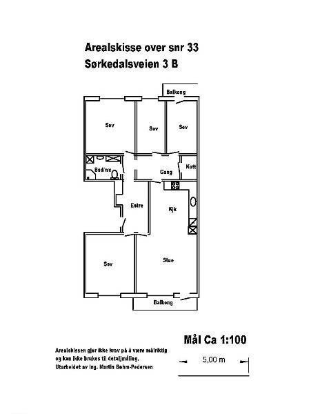 Rom 1 oppe til venstre, Rom 2 i mitten oppe, Rom 3 oppe til høyre, Rom 4 nede til venstre. Galleribilde