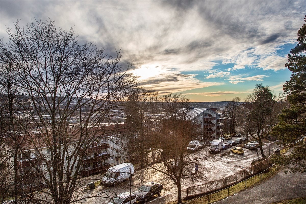 Meget fin utsikt fra balkongen Galleribilde