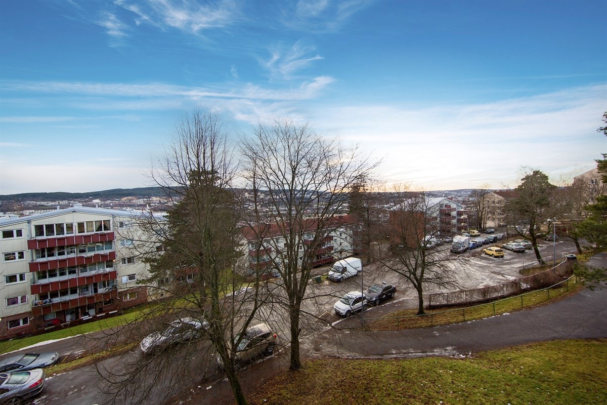 Utsikt fra balkong Galleribilde