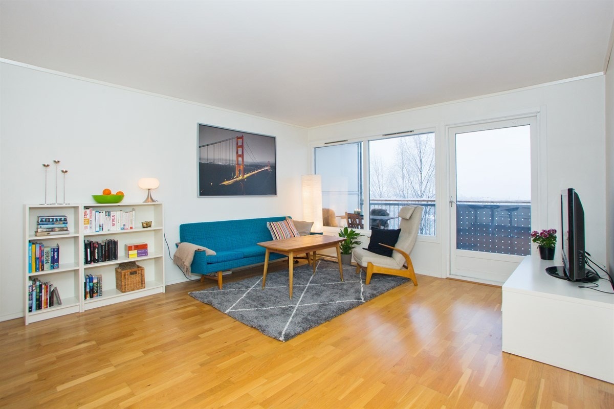 Koselig stue med tv-del Galleribilde