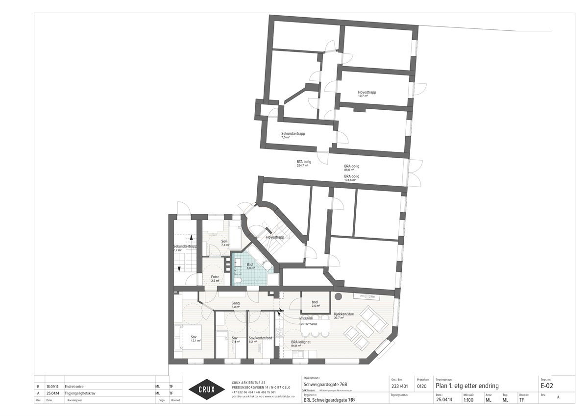 E-02B Plan 1. etg etter endring Galleribilde