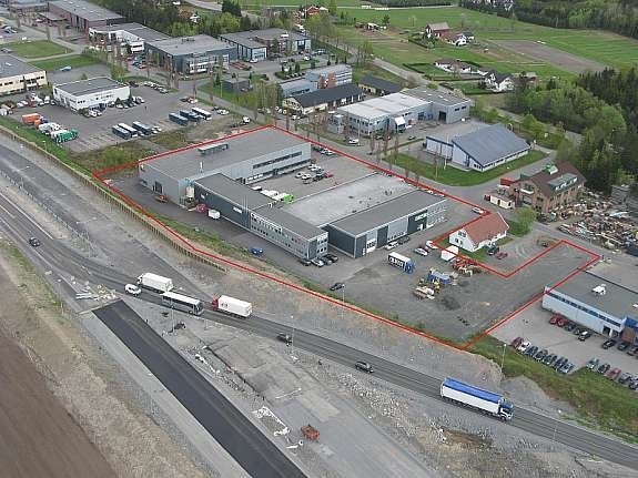 Fugleperspektiv sett fra syd-vest Galleribilde