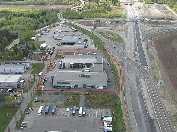 Fugleperspektiv sett fra nord Galleribilde