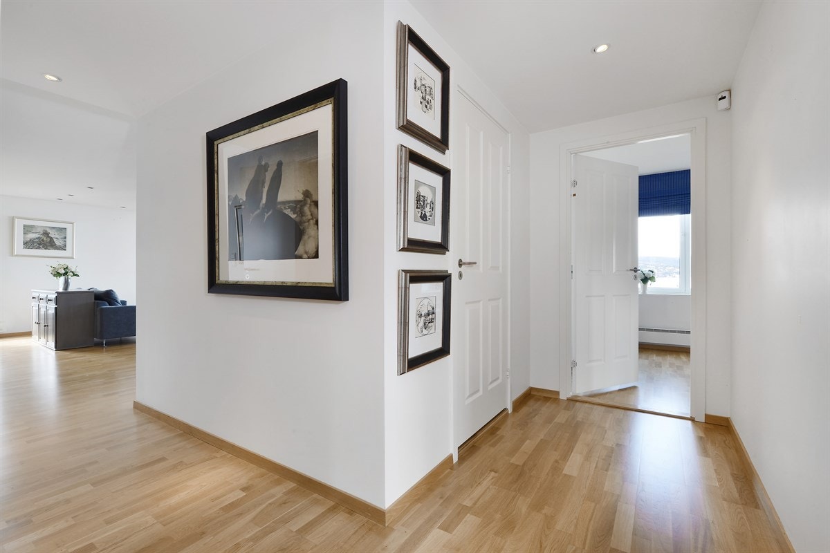 Entre og mellomgang med gjennomlys. Galleribilde