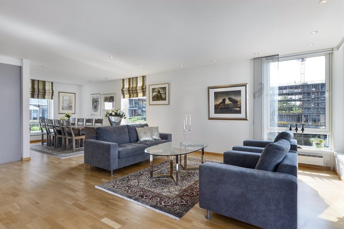 Mulighet for gassfyring med gasspeis, siden gassrør er lagt inn til leiligheten. Galleribilde