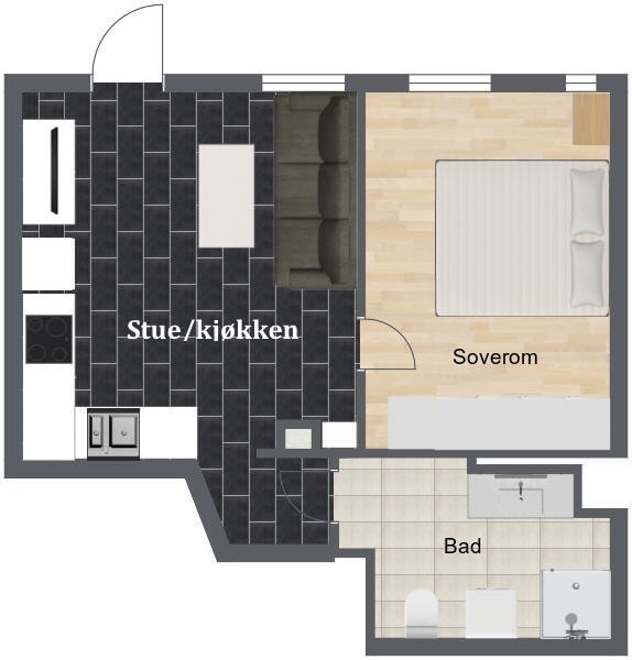 Plantegning Galleribilde