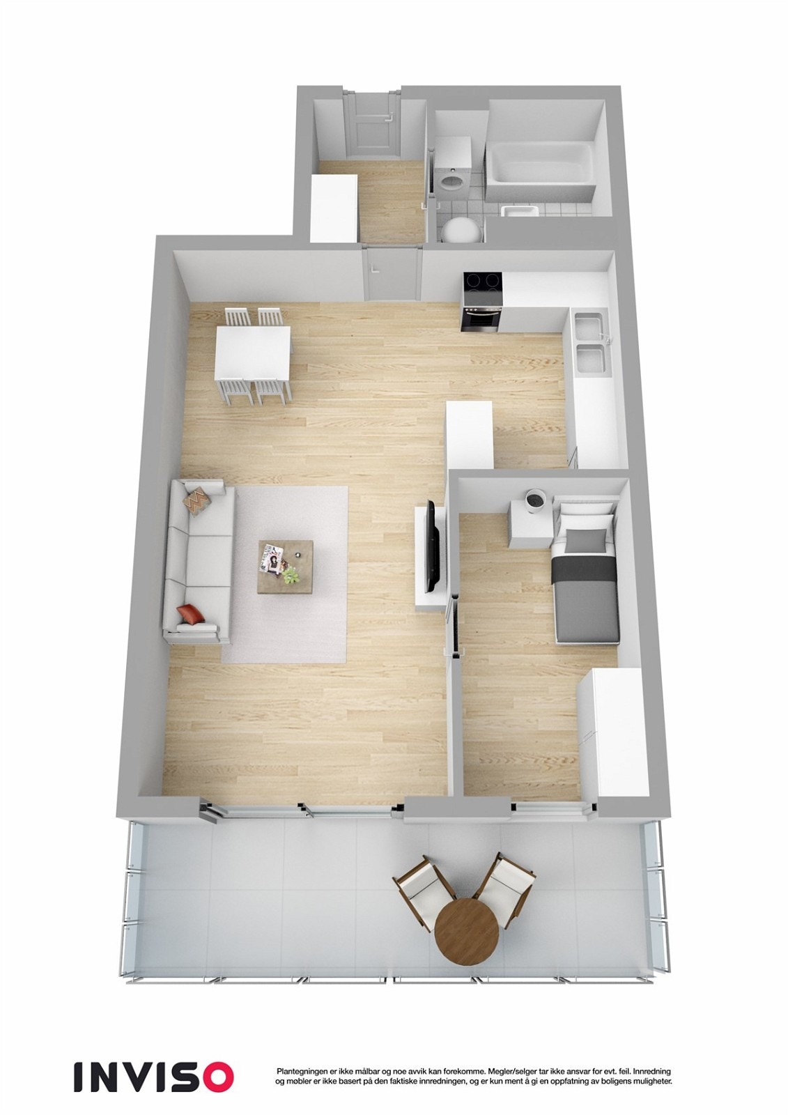 3D plantegning Galleribilde