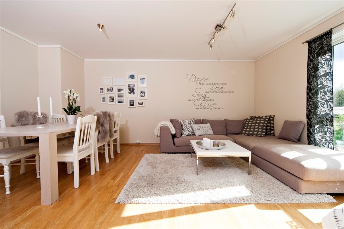 God plass til både sofagruppe og spisebord Galleribilde