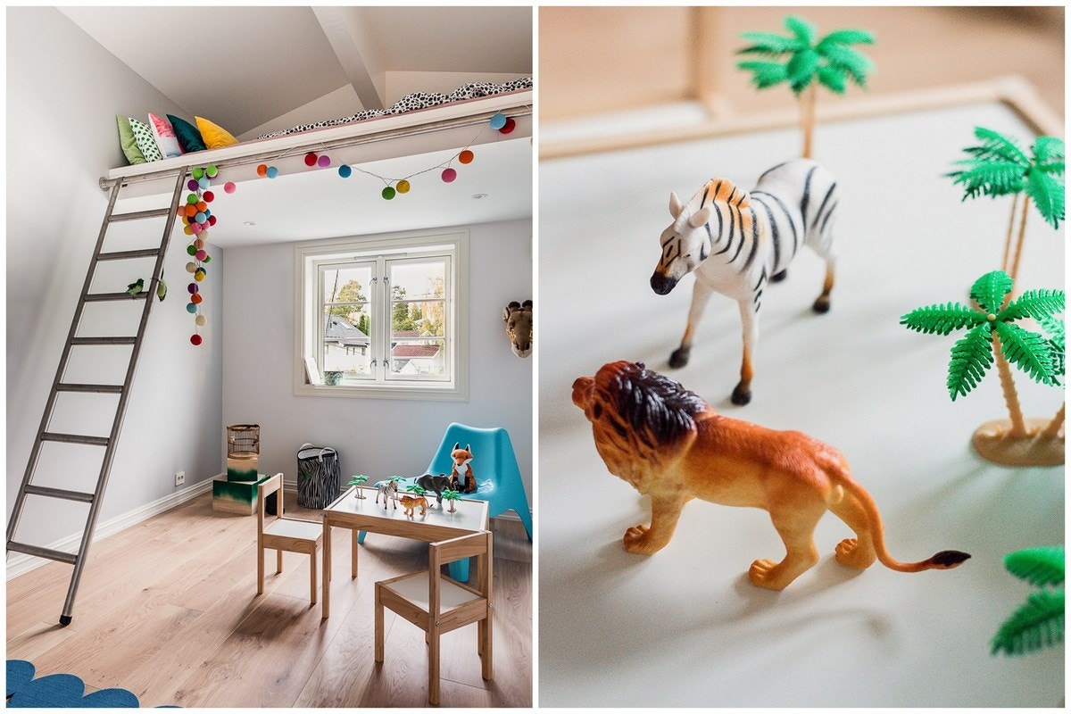 Ett av soverommene har i tillegg egen hems. Galleribilde