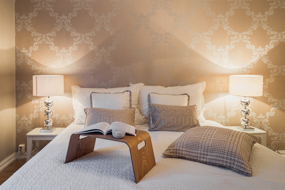 På soverommet får du også nærmest assosiasjoner til hotellopplevelsen. Galleribilde