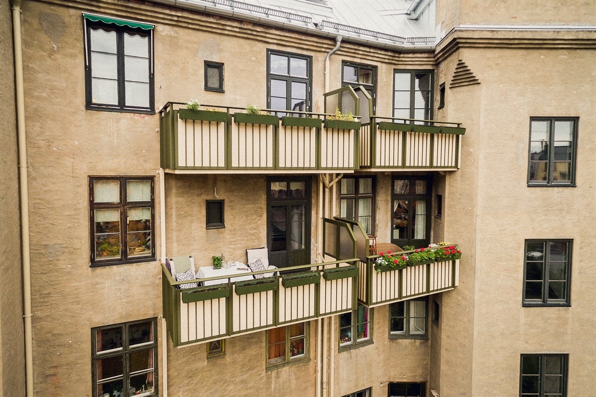 Overbygget balkong på ca. 6,5 kvm Galleribilde