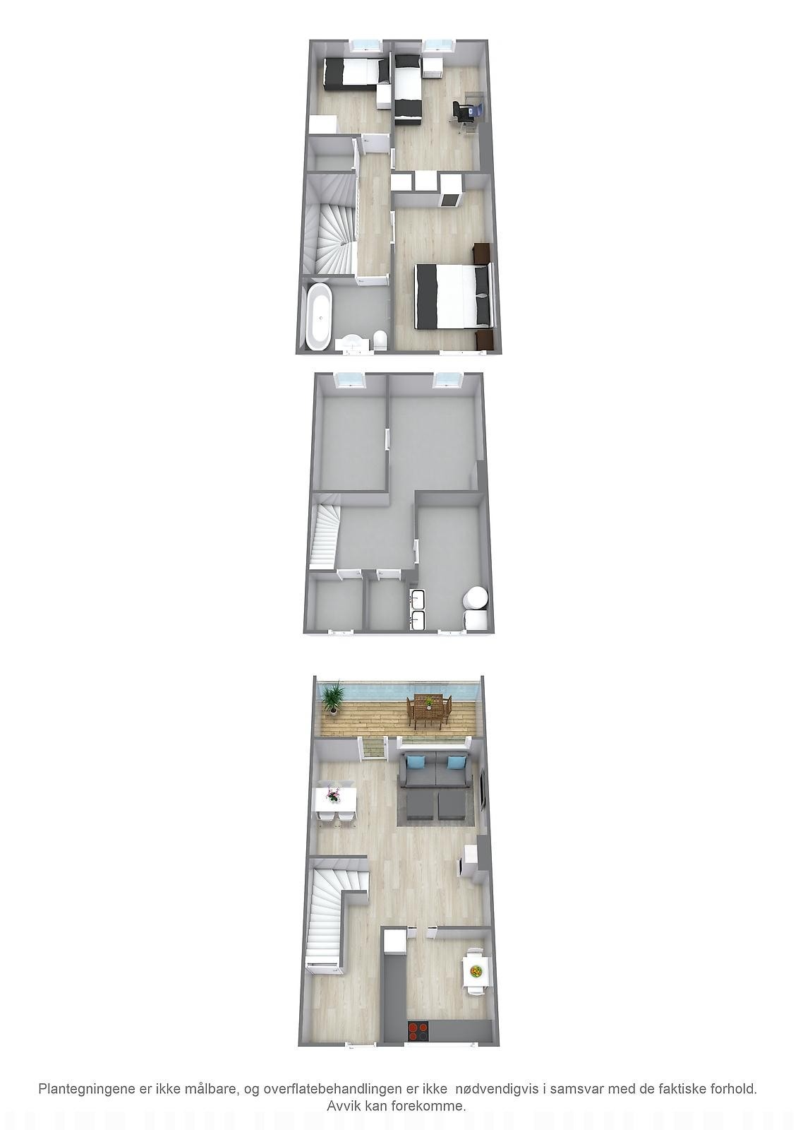 Project letterhead - Østli 14 - 3D Floor Plan Galleribilde