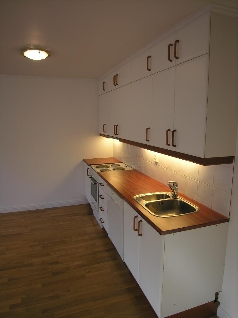 Åpen kjøkkenløsning, umøblert Galleribilde