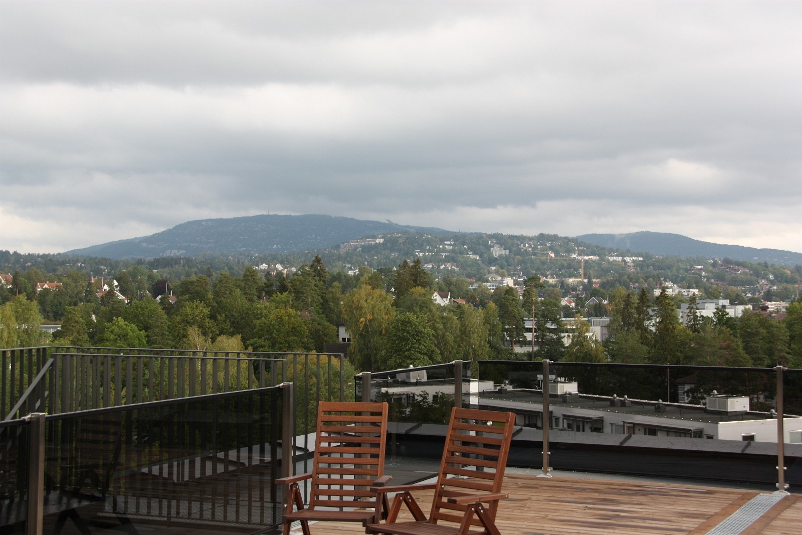 Utsikt fra felles takterrasse Galleribilde