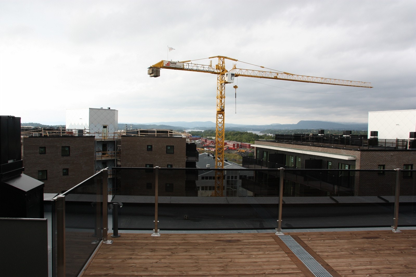 Utsikt fra felles takterrasse Galleribilde