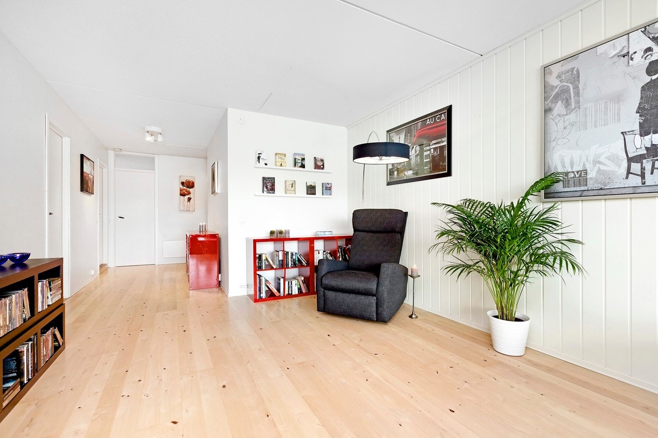 Avslappende lesehjørne. Galleribilde