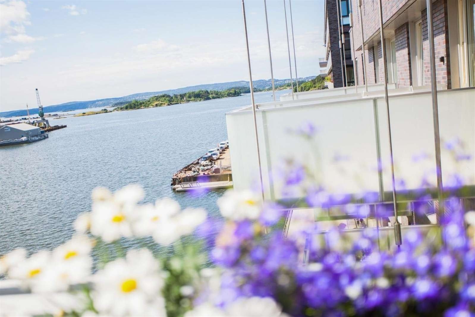 Utsikt fra balkong Galleribilde